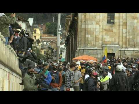 Unions, students, rights organisations protest against Colombia's government