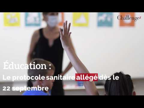 Éducation : Le protocole sanitaire allégé dès le 22 septembre 