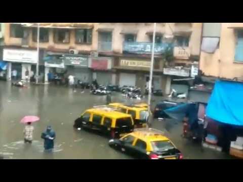 Mumbai flooded after heavy overnight rain
