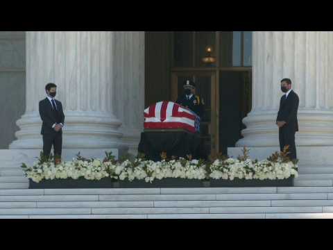 Mourners pay homage as Ginsburg lies in repose at US Supreme Court