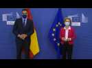Spain's Pedro Sanchez meets EU Commission President Ursula von der Leyen