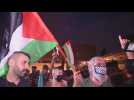 Protest in Beirut against the UAE-Bahrain agreement with Israel