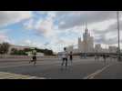 2,500 runners compete in Moscow marathon