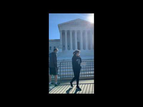 Kamala Harris visits Supreme Court after death of Justice Ginsburg