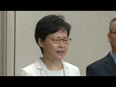 HK's Lam: Withdrawal of bill comes after speaking to many people