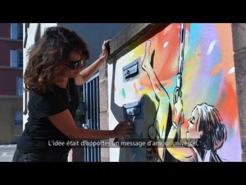 DNA - Alice, la Street-Artiste italienne qui réalise des fresques murales au collège Vauban