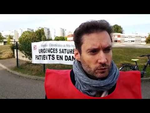 Stéphane Levêque, délégué FO infirmiers Strasbourg