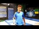 Ouverture du Space Jump &agrave; Chalezeule : d&eacute;monstration de trampoline avec Eliott - Label : L'Est Républicain - Category : Sport