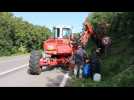 Lons-le-Saunier: opération forage dans la côte de Montaigu