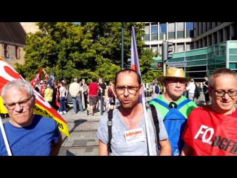 Besançon : rassemblement contre la fermeture annoncée de trésoreries dans le Doubs
