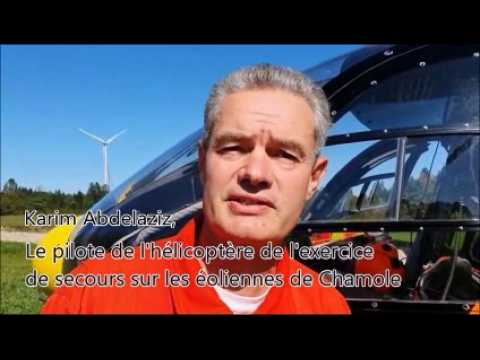 Exercice de secours sur les éoliennes de Chamole