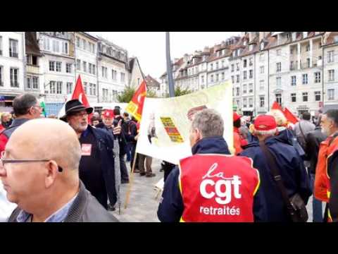 Retraite : plus de 650 manifestants dans les rues de Besançon ce mardi