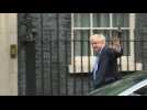 Boris Johnson arrives back at Downing Street from UN