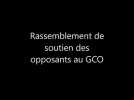 Des opposants au GCO sont venus soutenir 13 militants qui comparaissent devant la justice