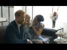 Prince Harry, Meghan Markle and baby Archie meet Desmond Tutu