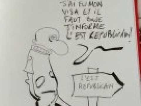 L'artiste Didier Viodé publie la bd "Yao, visa refusé"