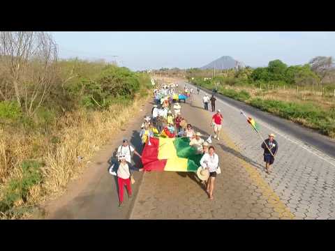 Indigenous Bolivians march to protect habitat from wildfires