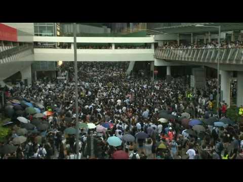Protest in Hong Kong after leader annouces ban on face masks