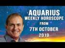 Aquarius Weekly Horoscope 7th October 2019 - your star is in the ascendant...