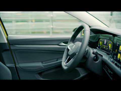 The new Volkswagen Golf 8 - Interior Design in Lime Yellow