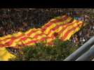 Anti-separatist demonstrators rally in Barcelona