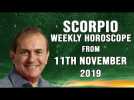 Scorpio Weekly Horoscope 11th November 2019 - financial fortune is possible...