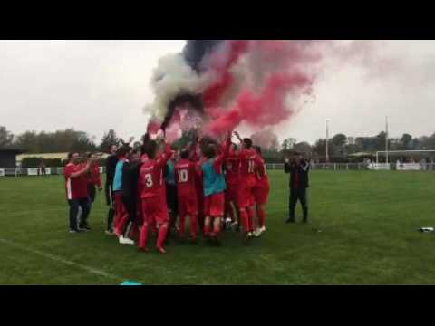 Le tifo du FC 4 Rivières 70 qualifié pour le 7e tour de la Coupe de France !