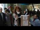 Argentina's Cristina Kirchner votes - Label : AFPTV - First images - Category : News