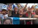 People celebrate as leftist Fernandez leads in Argentine poll - Label : AFPTV - First images - Category : News