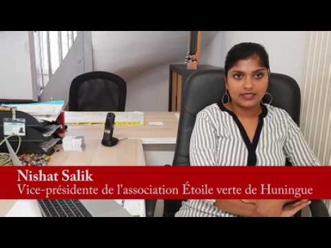 Interview de Nishat Salik, vice-présidente de l'association Étoile verte de Huningue