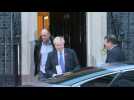 Johnson leaves Downing Street for parliament for vote on snap election
