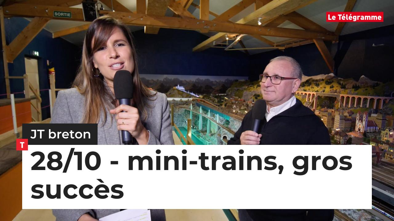 JT breton du lundi 28 octobre 2019 : mini-trains, gros succès (Le Télégramme)