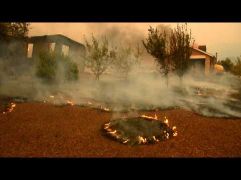 Wildfire roars through California wine country