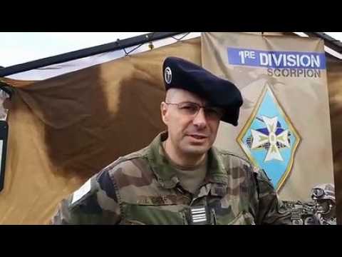 Besançon. L'état-major de la 1re Division en exercice de simulation de conflit
