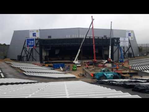 Chantier d’agrandissement du Zénith du Grand Nancy : les grues passent à l’action