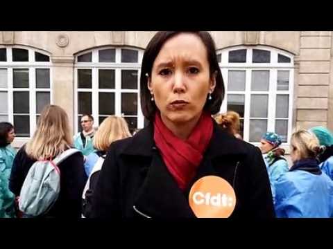 Les infirmières de blocs opératoires du CHRU de Nancy en colère