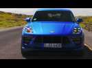 Porsche Macan Turbo in Sapphire Blue Metallic Driving Video