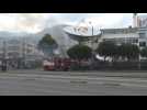 Ecuador TV station offices burn after being set on fire