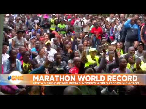 Kenyan Brigid Kosgei sets new women's marathon world record, beating Paula Radcliffe's 2003 time