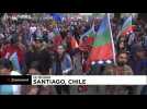 Indigenous groups in Chile stage rights march