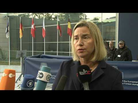 EU foreign ministers arrive for talks in Luxembourg