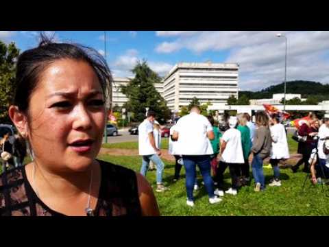 Ludivine Chanoin, infirmière aux urgences du CHU de Saint-Etienne, explique les raisons de la grève