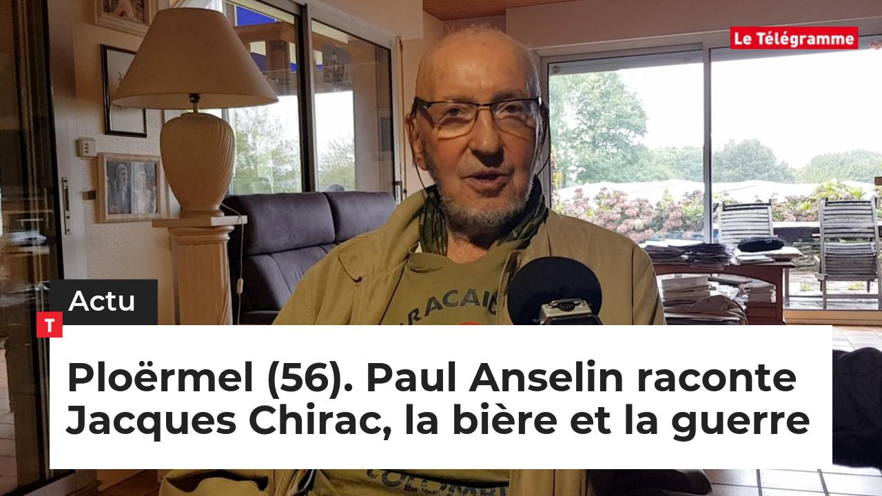 Ploërmel (56). Paul Anselin raconte Jacques Chirac, la bière et la guerre (Le Télégramme)
