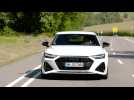 The new Audi RS 7 Sportback in Glacier white Driving Video