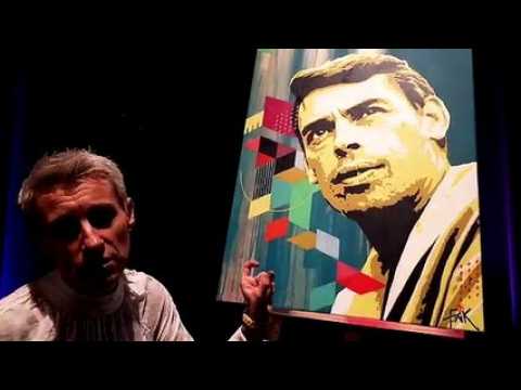 L'artiste Pink'Art RoZ raconte la réalisation de la fresque Jacques Brel à Vesoul