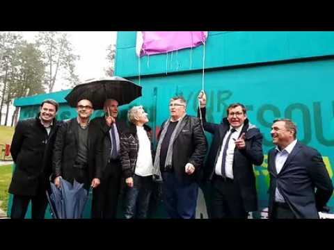 Vesoul : inauguration de la fresque Jacques Brel