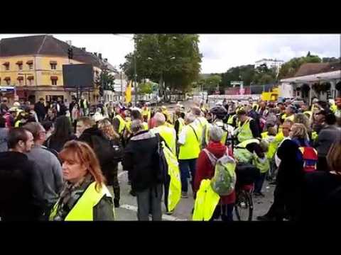 Lons-le-Saunier: 200 Gilets jaunes rassemblés