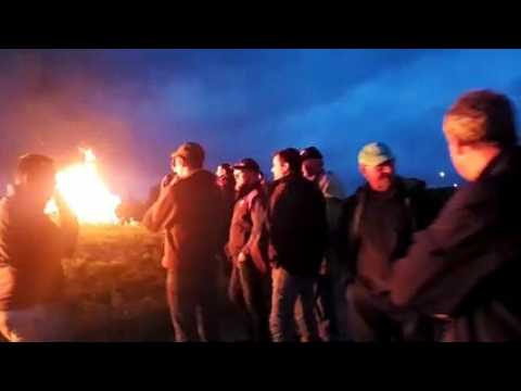 Void-Vacon (55) : opération feu des agriculteurs des JA et de la FDSEA Meuse