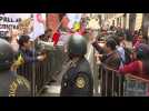 Protest outside Constitutional Court in Lima amid Congress crisis