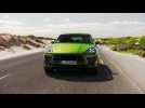 Porsche Macan Turbo in Mamba Green Metallic Driving Video